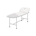 Stylized folding massage table, icon for massage salon.