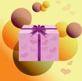 Stylized Gift - Vector Royalty Free Stock Photo