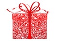 Stylized gift - vector Royalty Free Stock Photo
