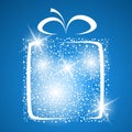 Stylized gift vector Royalty Free Stock Photo