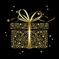 Stylized gift - vector Royalty Free Stock Photo