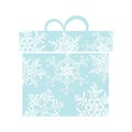 Stylized gift - vector illustration Royalty Free Stock Photo