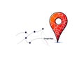 Google Maps Location Pin Route Navigation Design