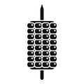 Black and white corn icon illustration Royalty Free Stock Photo