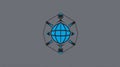 Global Network Connection Icon Royalty Free Stock Photo