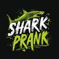 A stylized graphic shows a green shark with its mouth open, above the bold text Royalty Free Stock Photo