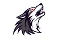 Powerful Wolf Head Logo Illustration EPS Format Royalty Free Stock Photo