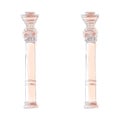 Stylized Greek doodle column Doric Ionic Corinthian columns. Vector illustration. Classical architecture