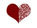 Stylized heart Royalty Free Stock Photo