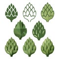 Stylized hop icons