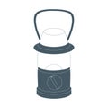 Stylized icon of a colored camping light