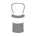 Stylized icon of a colored camping light