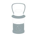 Stylized icon of a colored camping light