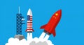 US-China Space Race Royalty Free Stock Photo