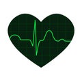 Stylized illustration of a heart and cardiogram.