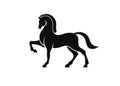 Stylized illustration of Horse Silhouette Royalty Free Stock Photo