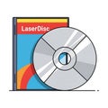 LaserDisc Illustration Royalty Free Stock Photo