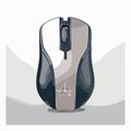 Stylized Illustration of a Modern Computer Mouse Royalty Free Stock Photo
