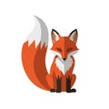 Stylized illustration of a red fox Royalty Free Stock Photo