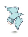 stylized image of dove of peace