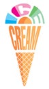 Stylized image in the form of ice cream