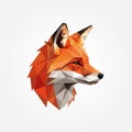Stylized image of a fox\'s head Royalty Free Stock Photo