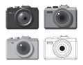 Stylized images of a photo camera