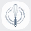 Stylized Kitchen Whisk Illustration for Baking Royalty Free Stock Photo