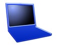 Stylized laptop, II Royalty Free Stock Photo