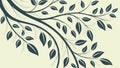 Stylized Leafy Branches Seamless Pattern Vector, vector design Generative AI Royalty Free Stock Photo