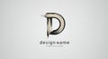 A stylized letter \