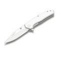 Stylized Line Drawing of an Open Folding Knife on a White Background pocket knife blade Royalty Free Stock Photo