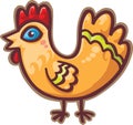 Stylized little chicken