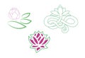 Stylized lotus logo