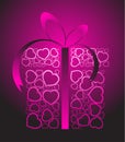 Stylized love present box