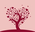 Stylized love tree