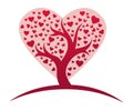 Stylized love tree