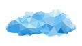 Stylized Low Poly Cloud Graphic Vector Design Generative AI Royalty Free Stock Photo