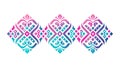 Stylized Mandala-Inspired Decorative Elements with Gradients, vector design Generative AI Royalty Free Stock Photo