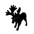 Stylized Moose vector illustration