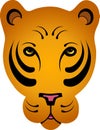 Stylized Orange Tiger - No Outline Royalty Free Stock Photo