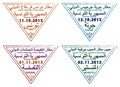 Stylised Vector Passport Stamps