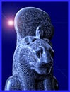 Stylized Picture of the Egyptian Lion God, Maahes Royalty Free Stock Photo