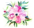 Stylized Pink flower