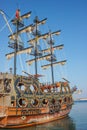 Stylized pirate ship 1 Royalty Free Stock Photo