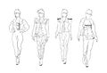 Stylized Punk Sketched Fashion Models