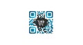 Stylized QR Code for E-commerce Payment Link Royalty Free Stock Photo
