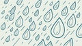 Stylized Raindrops Pattern Background Vector, vector design Generative AI Royalty Free Stock Photo