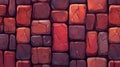 Stylized Red Brick Wall Pattern Texture Royalty Free Stock Photo