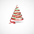 Stylized Ribbon Christmas Tree.